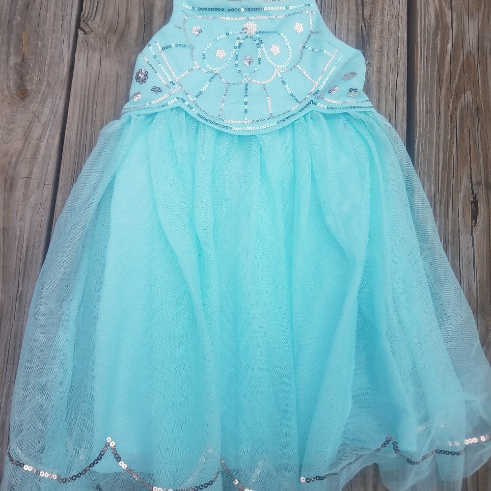 NWOT H&M Light Blue Tulle Girls Dress 6/7